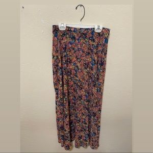 Flower Maxi Skirt
